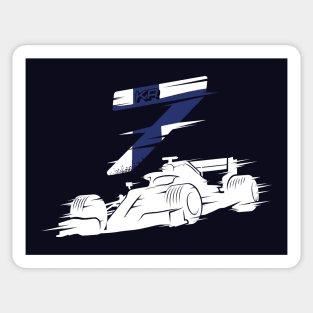 We Race On! 7 [Flag] Sticker